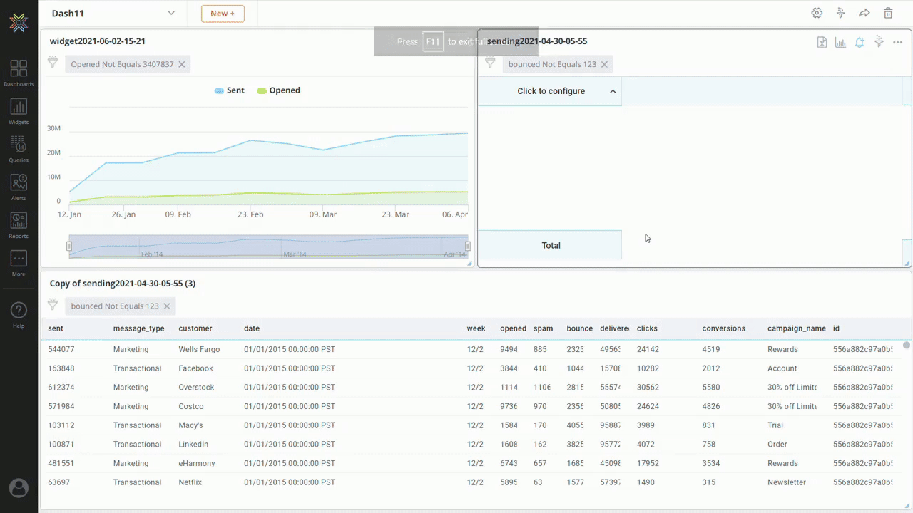 Dashboard Settings