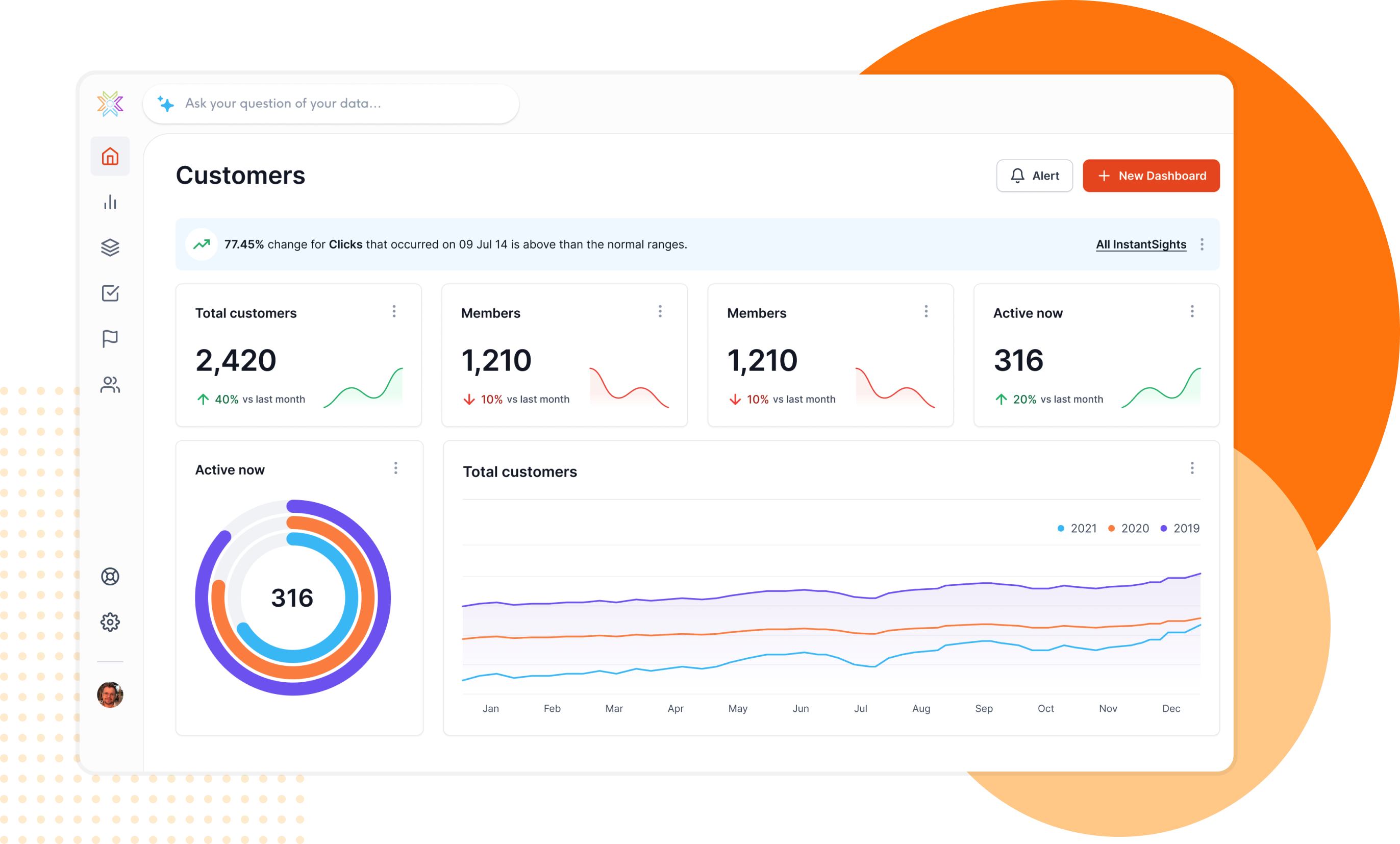 Stripe payment analytics dashboard with revenue metrics and subscription trends